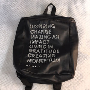 {Monat} Change Gratitude Black Backpack